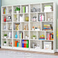 Closed Back Modern Style Bookcase Wood Bookshelf for Home Office