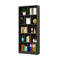 Closed Back Modern Style Bookcase Wood Bookshelf for Home Office