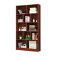 Closed Back Modern Style Bookcase Wood Bookshelf for Home Office
