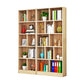 Closed Back Modern Style Bookcase Wood Bookshelf for Home Office