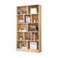 Closed Back Modern Style Bookcase Wood Bookshelf for Home Office