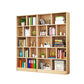 Closed Back Modern Style Bookcase Wood Bookshelf for Home Office