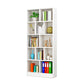 Closed Back Modern Style Bookcase Wood Bookshelf for Home Office