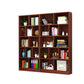Closed Back Modern Style Bookcase Wood Bookshelf for Home Office
