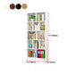 Closed Back Modern Style Bookcase Wood Bookshelf for Home Office