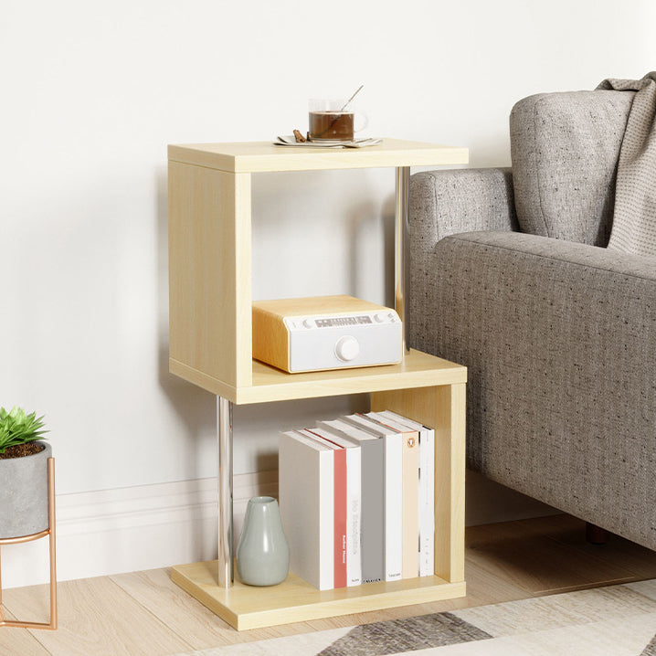 Open Back Modern Style Bookshelf Wood Bookshelf for Home Office