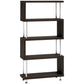 Open Back Modern Style Bookshelf Wood Bookshelf for Home Office