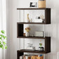 Open Back Modern Style Bookshelf Wood Bookshelf for Home Office