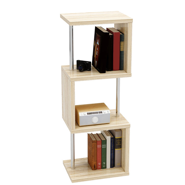 Open Back Modern Style Bookshelf Wood Bookshelf for Home Office