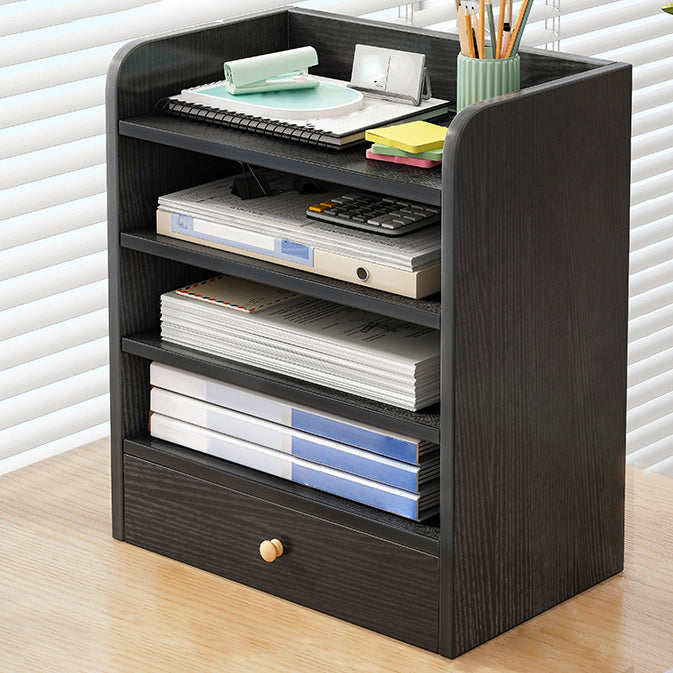 Contemporary Bookcase Closed Back Shelf Bookcase for Study Room Clearhalo 'Bookcases' 'furn' 'furn_bookcases' 'Furniture' 'Office Furniture' 5276267
