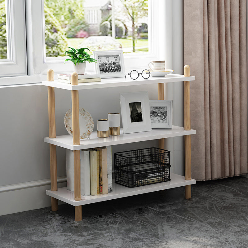 Modern Style Bookshelf Open Back Artificial Wood Bookcase for Office 19.7"L x 9.8"W x 26.8"H White Clearhalo 'Bookcases' 'furn' 'furn_bookcases' 'Furniture' 'Office Furniture' 5276306