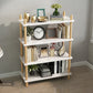 Modern Style Bookshelf Open Back Artificial Wood Bookcase for Office 23.6"L x 9.8"W x 37.4"H White Clearhalo 'Bookcases' 'furn' 'furn_bookcases' 'Furniture' 'Office Furniture' 5276307
