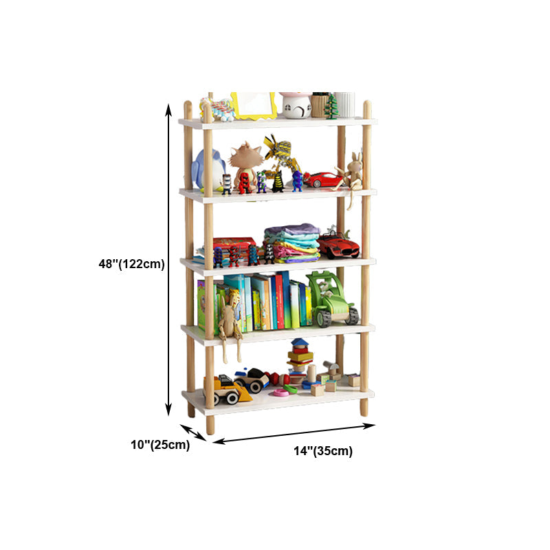 Modern Style Bookshelf Open Back Artificial Wood Bookcase for Office Clearhalo 'Bookcases' 'furn' 'furn_bookcases' 'Furniture' 'Office Furniture' 5276327
