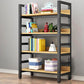 Modern Style Bookshelf Black Frame and Wood Bookcase for Office Clearhalo 'Bookcases' 'furn' 'furn_bookcases' 'Furniture' 'Office Furniture' 5276333