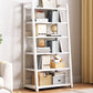 Modern Style Bookshelf Metal Frame and Wood Shelf Bookcase for Office