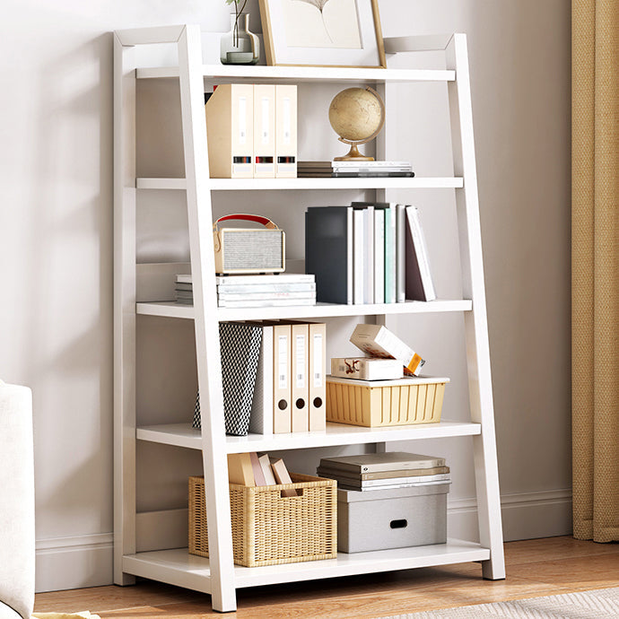 Modern Style Bookshelf Metal Frame and Wood Shelf Bookcase for Office