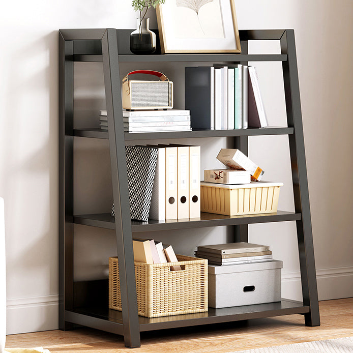 Modern Style Bookshelf Metal Frame and Wood Shelf Bookcase for Office