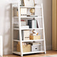 Modern Style Bookshelf Metal Frame and Wood Shelf Bookcase for Office