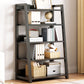 Modern Style Bookshelf Metal Frame and Wood Shelf Bookcase for Office