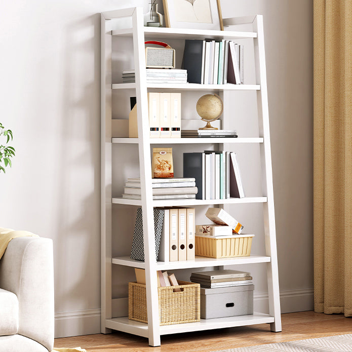 Modern Style Bookshelf Metal Frame and Wood Shelf Bookcase for Office