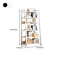 Modern Style Bookshelf Metal Frame and Wood Shelf Bookcase for Office