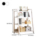 Modern Style Bookshelf Metal Frame and Wood Shelf Bookcase for Office