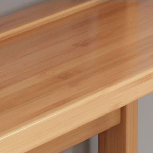 Bibliothèque d'étagère en bambou Bibliothèque à dos ouvert naturel pour la salle d'étude