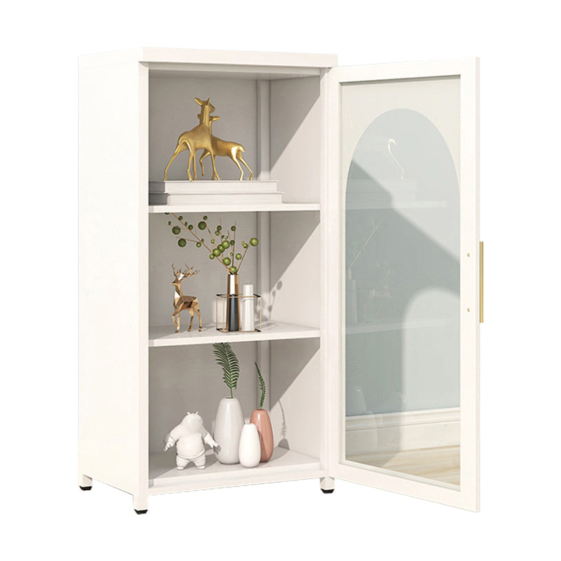 39.96"H Bookshelf Scandinavian Bookcase for Home Office with Door White Clearhalo 'Bookcases' 'furn' 'furn_bookcases' 'Furniture' 'Office Furniture' 5276489