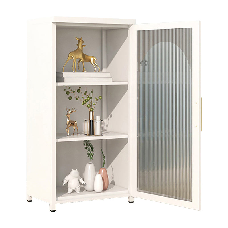39.96"H Bookshelf Scandinavian Bookcase for Home Office with Door Off-White Clearhalo 'Bookcases' 'furn' 'furn_bookcases' 'Furniture' 'Office Furniture' 5276490