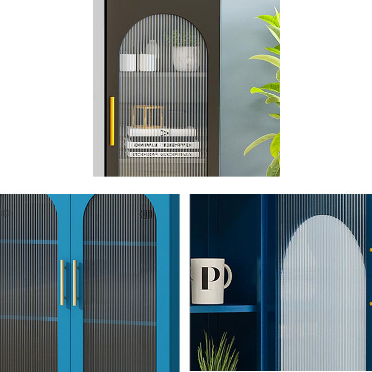 39.96"H Bookshelf Scandinavian Bookcase for Home Office with Door Clearhalo 'Bookcases' 'furn' 'furn_bookcases' 'Furniture' 'Office Furniture' 5276497