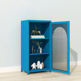 39.96"H Bookshelf Scandinavian Bookcase for Home Office with Door Clearhalo 'Bookcases' 'furn' 'furn_bookcases' 'Furniture' 'Office Furniture' 5276502