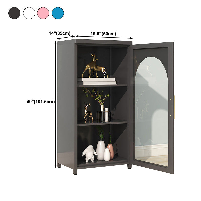 39.96"H Bookshelf Scandinavian Bookcase for Home Office with Door Clearhalo 'Bookcases' 'furn' 'furn_bookcases' 'Furniture' 'Office Furniture' 5276504