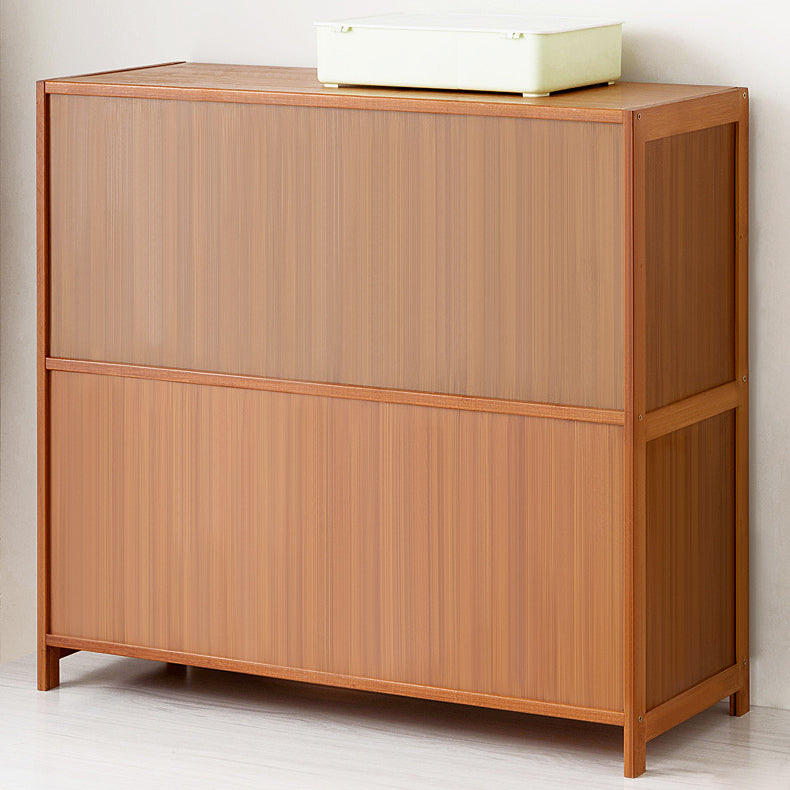 Étagère de livre standard avec portes étagère brune pour salle d'étude