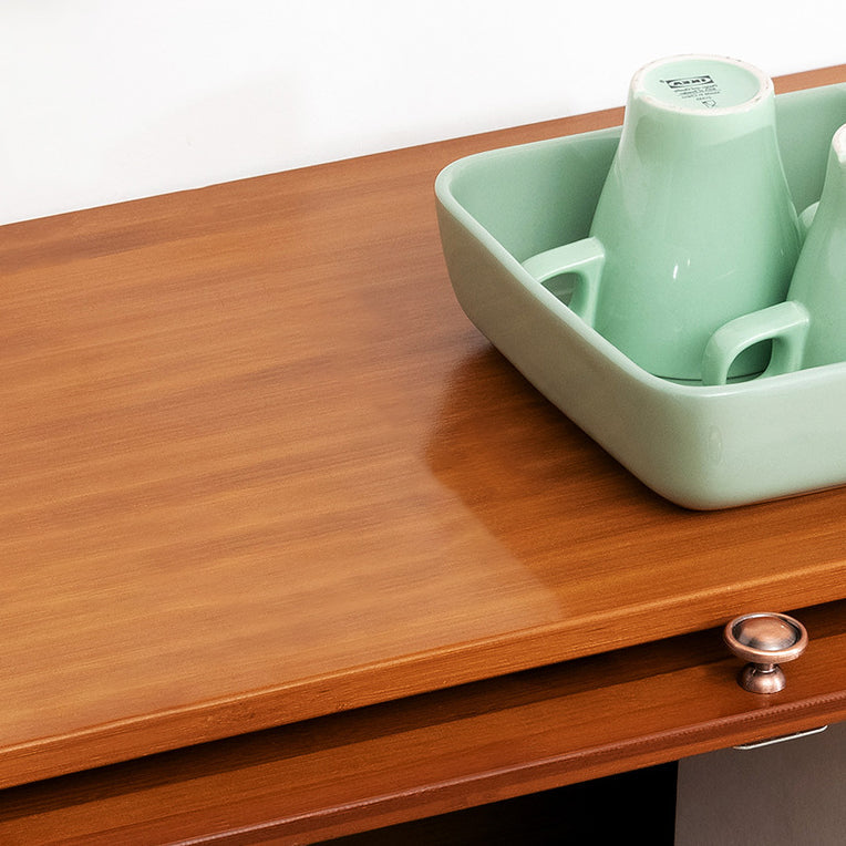 Étagère de livre standard avec portes étagère brune pour salle d'étude