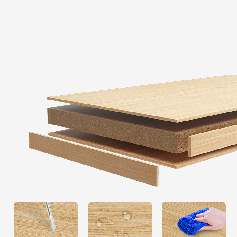 Lichtbruine moderne stijl boekenplank ingenieur houten boekenkast voor thuis