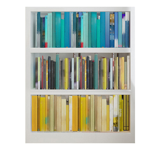 Witte moderne stijl boekenplank ingenieur houten boekenkast voor thuis