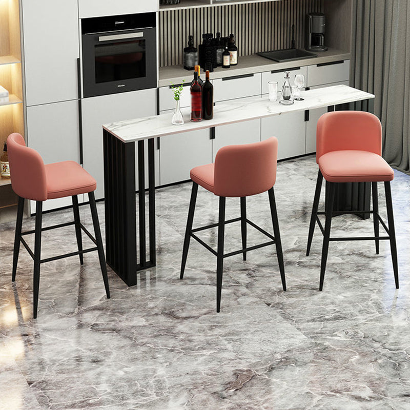 Tavolo da bar contemporaneo top top black doppio piedistallo tavolo da bar