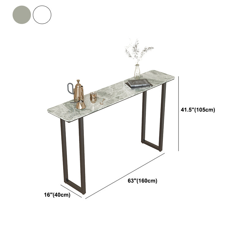 Industrial Bar Table Stone Top Carbon Steel Pedestal Bar Table Clearhalo 'Bar Furniture' 'Bar Tables' 'bar_tables' 'furn' 'furn_bar_tables' 'Furniture' 'Kitchen & Dining Furniture' 5277969