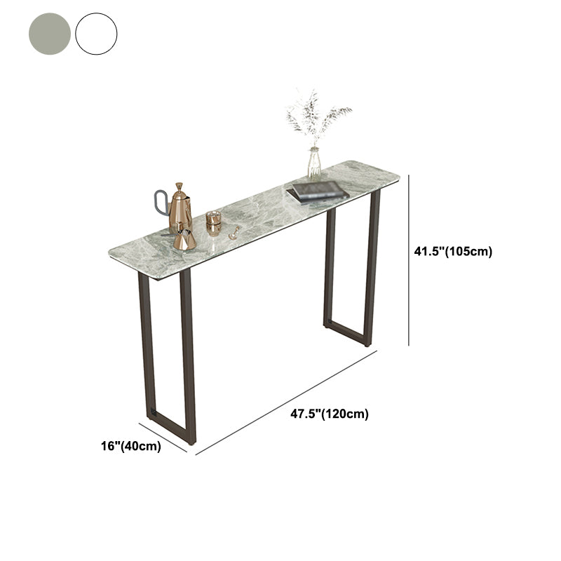 Industrial Bar Table Stone Top Carbon Steel Pedestal Bar Table Clearhalo 'Bar Furniture' 'Bar Tables' 'bar_tables' 'furn' 'furn_bar_tables' 'Furniture' 'Kitchen & Dining Furniture' 5277971