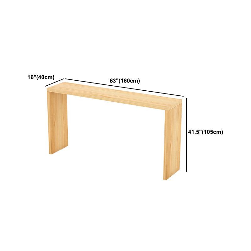 Rectangle Table du comptoir supérieur en bois massif Rectangle Table de bar moderne