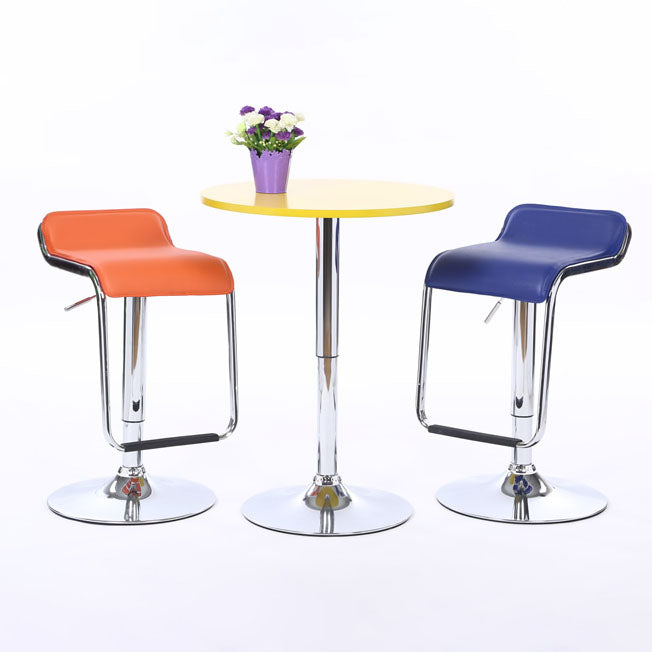 Modern Backrest Liftable Stool Steel Cashier Bar Stool with Leather Cushion and Pedal Clearhalo 'Bar Furniture' 'Bar Stools' 'bar_stools' 'furn' 'furn_bar_stools' 'Furniture' 'Kitchen & Dining Furniture' 5278147