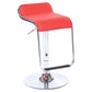 Modern Backrest Liftable Stool Steel Cashier Bar Stool with Leather Cushion and Pedal Red 1 Piece Clearhalo 'Bar Furniture' 'Bar Stools' 'bar_stools' 'furn' 'furn_bar_stools' 'Furniture' 'Kitchen & Dining Furniture' 5278156