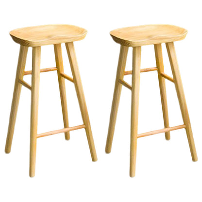 Sgabelli con sedili a sella in legno in stile moderno con gambe in legno