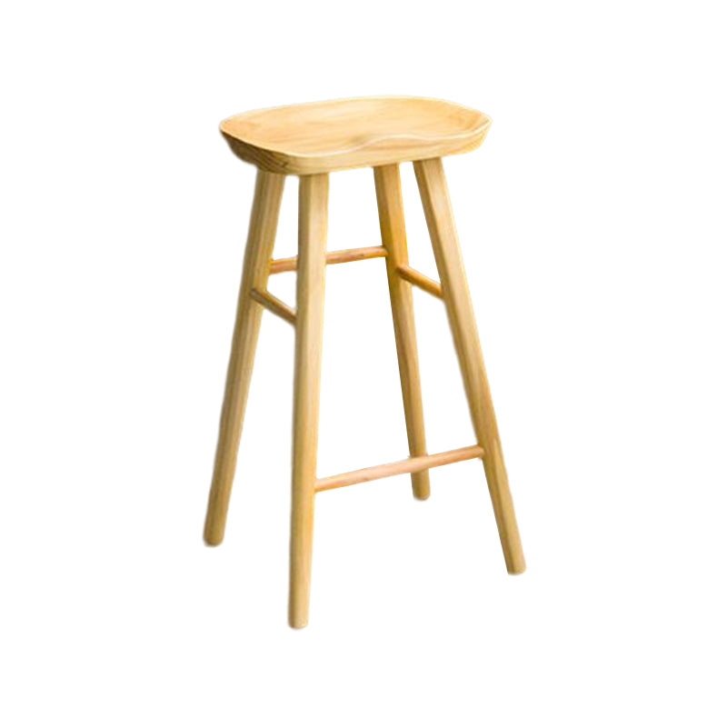 Sgabelli con sedili a sella in legno in stile moderno con gambe in legno
