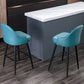 Matte Finish PU Leather Footrest Barstool Scandinavian KTV Stool