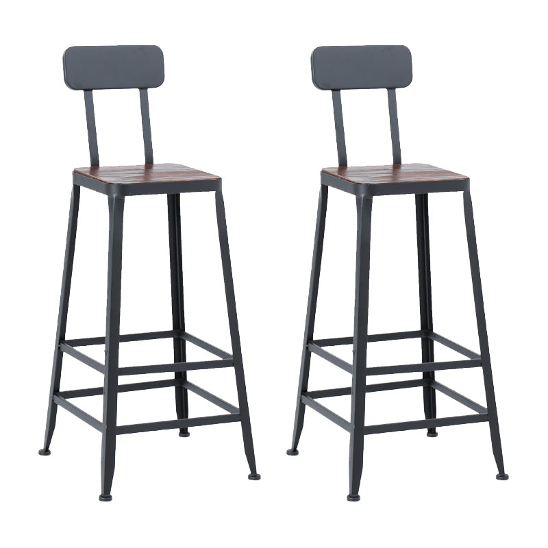 Industrial 1/2/3/5 Pièces Ensemble de table de bar à bois massif