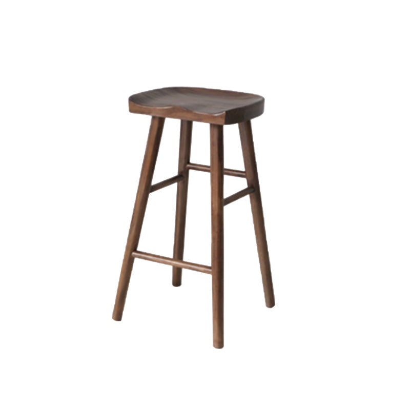 Juego de mesa de bar rectangular de madera maciza de lujo, mesa de mostrador de 1/4/5 piezas con taburetes sin respaldo