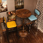 Industrial 1/2/3 Pièces Table de table en bois massif set Bistro Set pour usage domestique