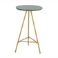 1/3 stuks glamour ijzeren staaftafel set rond bistro set met witte faux marmeren top