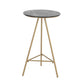 1/3 stuks glamour ijzeren staaftafel set rond bistro set met witte faux marmeren top